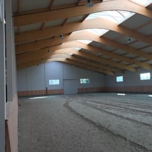 Rubber in manegebak