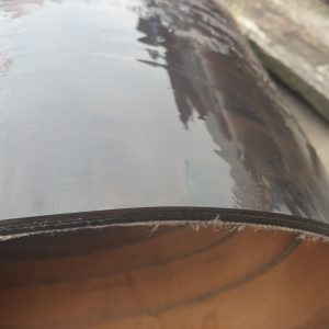 Rubber transportband met nylon achterzijde